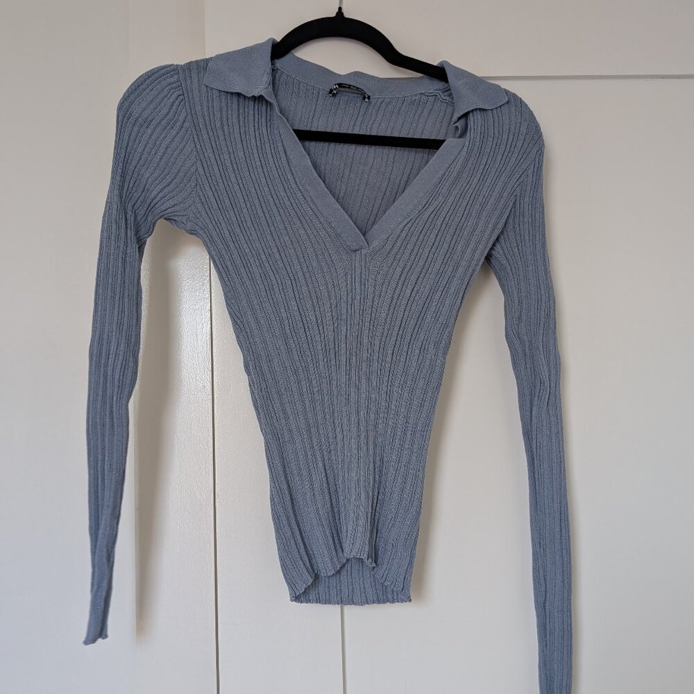 Zara blue polo